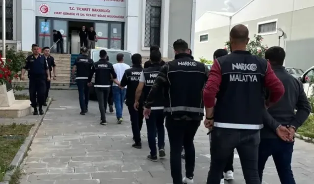 Malatya'da uyuşturucu operasyonunda 17 zanlı tutuklandı