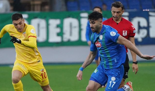 Rizespor sahasında Kayserispor'u 3-0 mağlup etti