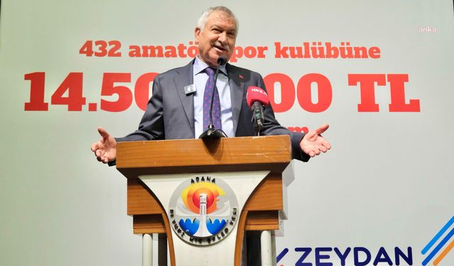 Adana Büyükşehir Belediyesi'nden 432 amatör spor kulübüne 14 milyon 500 bin TL nakdi destek 