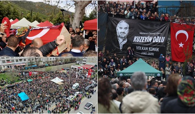 Sanatçı Volkan Konak memleketi Trabzon'da son yolculuğuna uğurlandı