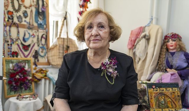 Huzurevi sakini, 60 yıllık sanat birikimini kadınlara destek için kullanacak