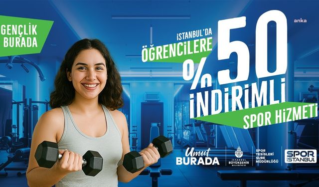 İBB’den öğrencilere spor tesislerinde yüzde 50 indirim