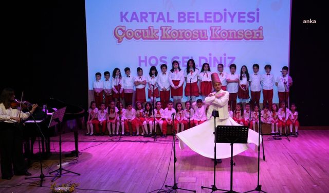 Kartal Belediyesi Çocuk Korosu, Soğanlık Kültür Merkezi’nde sanatseverlerle buluştu