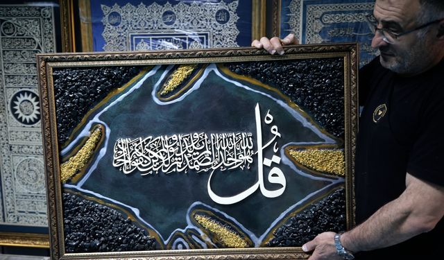İnternetten görüp başladığı sanatla bine yakın eser üretti