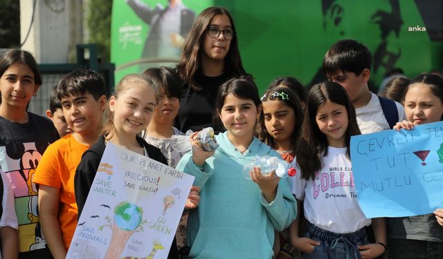 Çankaya'da öğrenciler Dünya Çevre Günü için sahaya çıktı