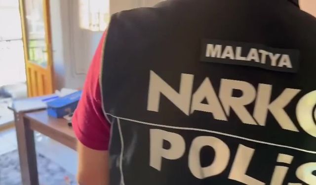 Malatya’da uyuşturucu operasyonu: 8 kişi tutuklandı, uyuşturucu ve silah ele geçirildi
