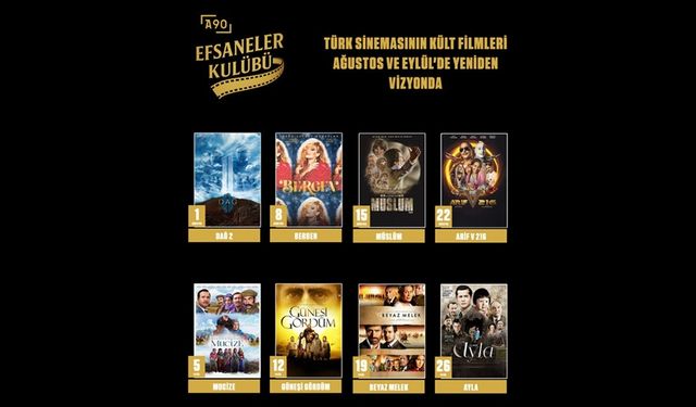 A90 Pictures'ın sevilen filmleri yeniden izleyiciyle buluşacak