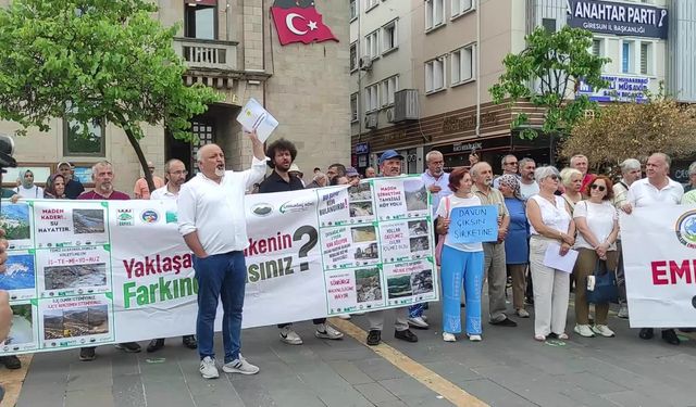 Giresun’da madencilik talanına karşı ortak tepki: “Doğa ve yaşam için katliam yasası geri çekilsin”
