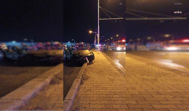 Malatya’da feci kaza: Direğe çarpan araç alev aldı, iki hemşire hayatını kaybetti