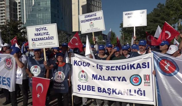 Türk-İş Malatya’da sokağa indi: “Geçinemiyoruz, zordayız, artık yeter!”