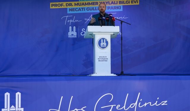 Dünya Etnospor Birliği Başkanı Bilal Erdoğan, Erzurum'da konuştu: