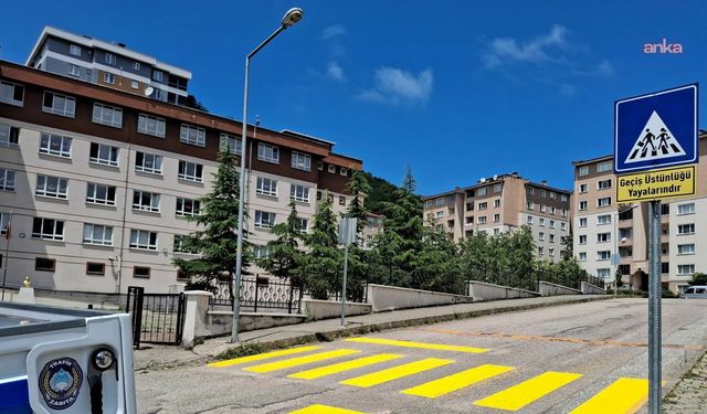 Giresun Belediyesi’nden okul çevrelerinde yol güvenliği çalışması