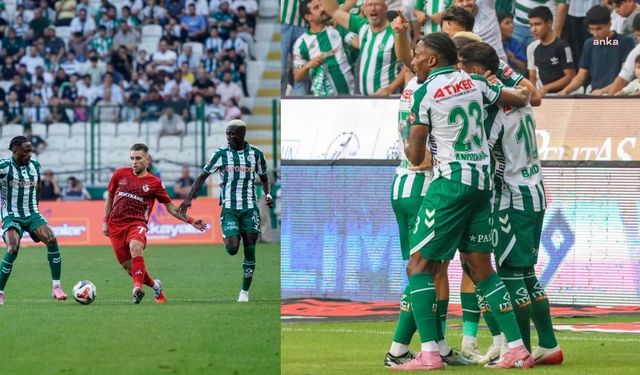 Konyaspor, Gaziantep karşısında 3 puanı 3 golle aldı