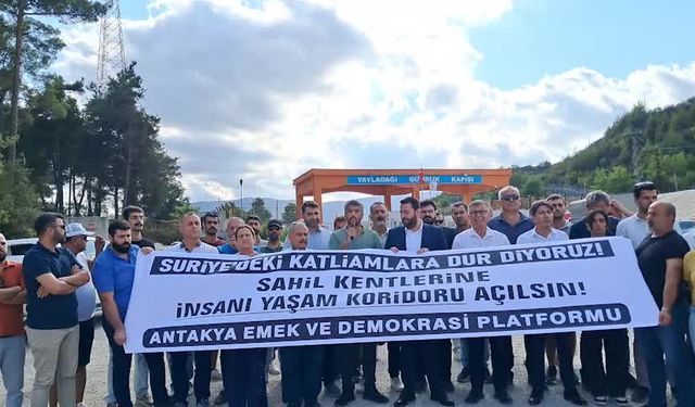 Hatay'dan Dünya Barış Günü mesajı Yayladağı Sınır Kapısı'ndan verildi: "Suriye'ye insani yardım koridoru açılsın"