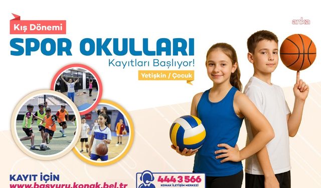Konak Belediyesi Spor Okulları’nda yeni dönem kayıtları başladı