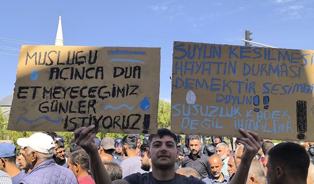 Malatya Erkenek’te su eylemi: Kaymakam çözüm sözü verdi