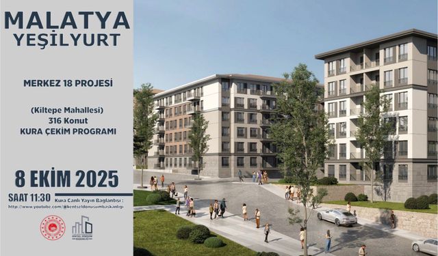 Malatya’da 535 Konut İçin Hak Sahipliği Kurası 8 Ekim’de Çekilecek