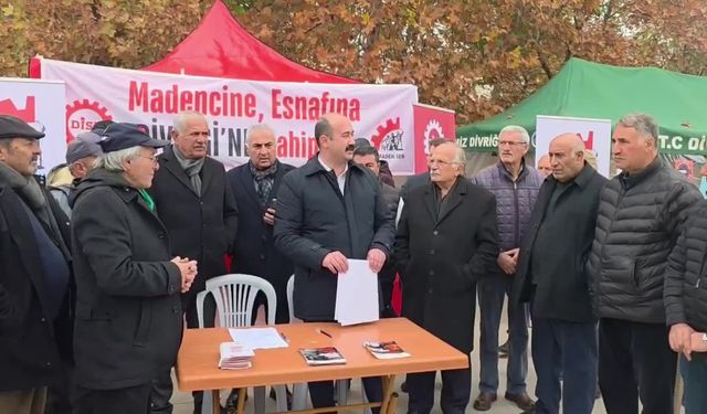 Dev Maden-Sen’in Divriği nöbeti sürüyor: “Hepimiz taşın altına elimizi koyacağız”