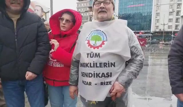 Rize’de geçim mitingi