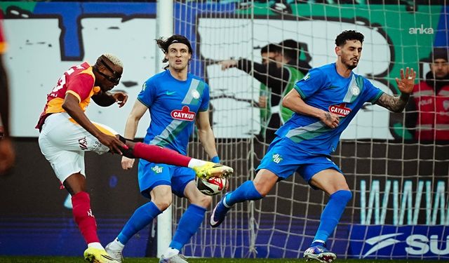 Galatasaray, Rizespor’u 3-0 mağlup etti