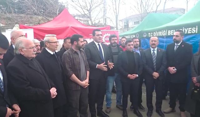 Karasu Divriği’de maden işçileriyle buluştu