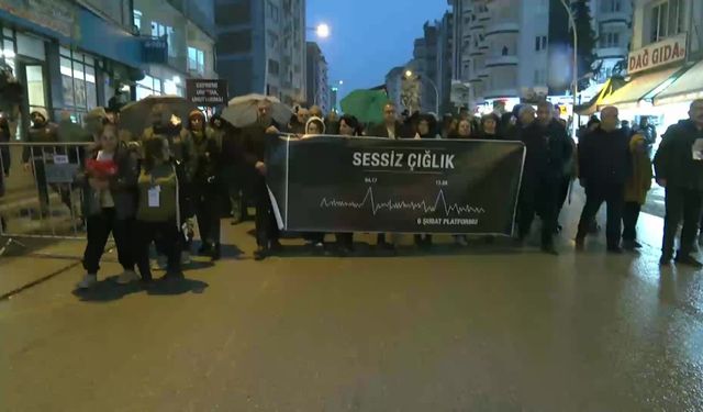 Malatya 6 Şubat Platformu’ndan sessiz yürüyüş: Bu acı normalleştirilemez