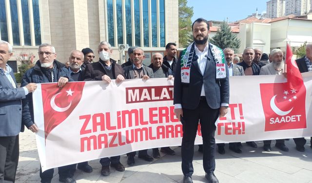 Saadet Partisi Malatya teşkilatından: “Zalimin karşısında elif gibi dimdik duruyoruz”