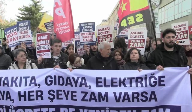 Asgari Ücrette "Yılda 4 Zam" Seferberliği: Meclis Kapısında Sefalet Resti!