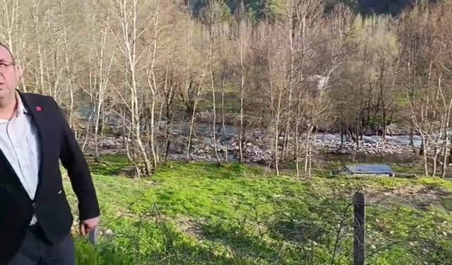 Kahramanmaraş Fırnız Çayı'nda yıkım ve ağaç kesimine tepki. CHP İl Başkanı Ateş: 'Dar gelirlinin nefes aldığı alan yok
