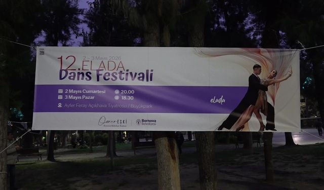 Bornova'da 12. Elada Dans Festivali düzenlendi