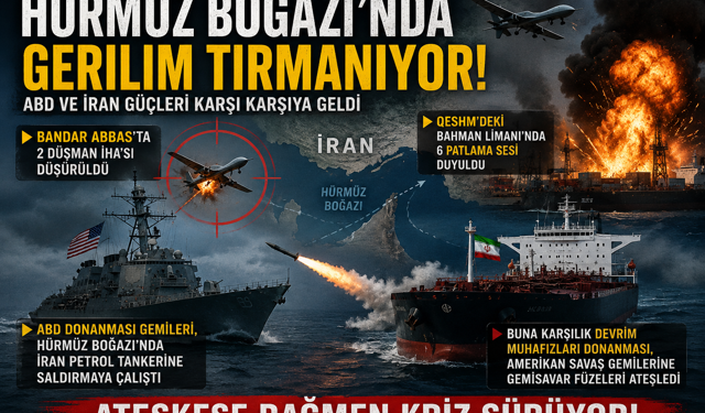 Hürmüz Boğazı’nda Gerilim Tırmanıyor! ABD ve İran Güçleri Karşı Karşıya Geldi