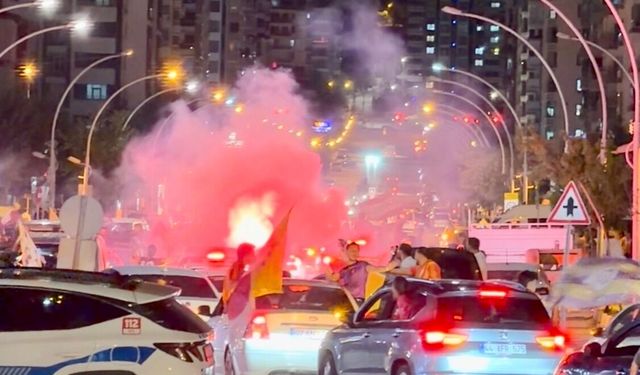 Malatya'da Galatasaray Coşkusu Sokağa Taştı