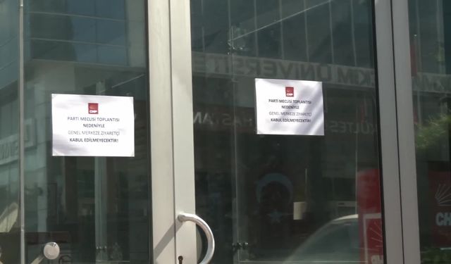 CHP Genel Merkezi'ne ziyaretçi yasağı