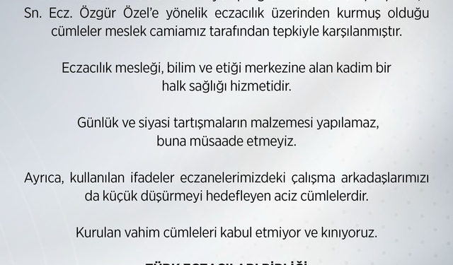 TEB'den Berhan Şimşek'e Çok Sert "Özgür Özel" Tepkisi: "Bu Aciz Cümleleri Kınıyoruz!"