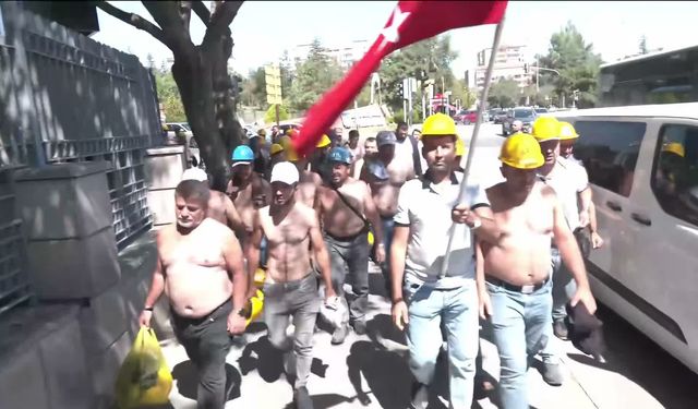 Bakanlık Önünde 12 Günlük Israr: Gözaltından Çıkan Madenciler Yeniden Eylemde!