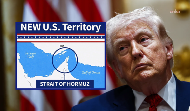 Trump'tan Skandal Hürmüz Haritası: "Yeni ABD Toprağı" İlan Etti!