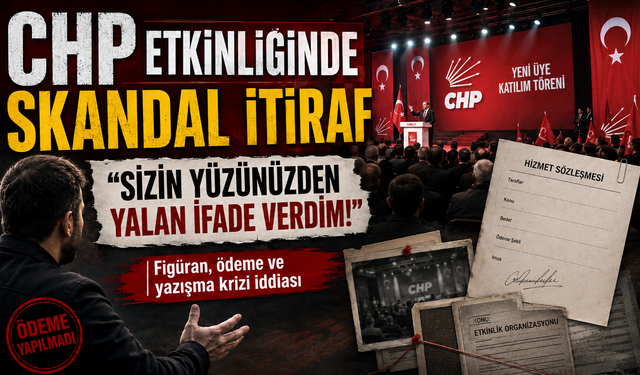CHP Etkinliğinde Skandal İtiraf: "Sizin Yüzünüzden Yalan İfade Verdim!"