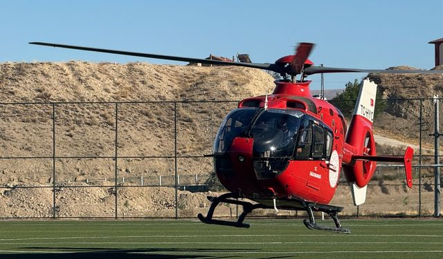 Malatya'da 16 Yaşındaki Genç İçin Zamanla Yarış: Helikopter Ambulans Havalandı!