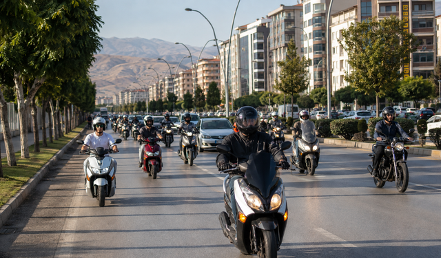 Malatya'da Motosiklet Sayısı Son 5 Yılda İki Katını Aştı: Artış Ülke Ortalamasını Solladı