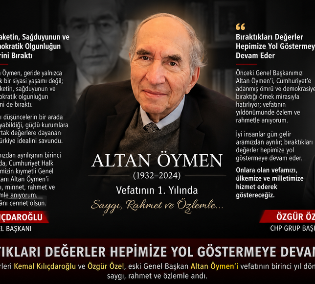 "Bıraktıkları Değerler Hepimize Yol Göstermeye Devam Eder"