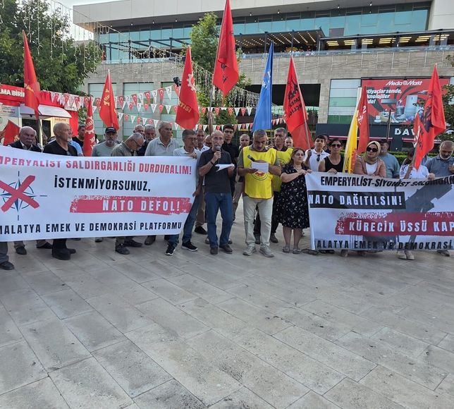 Malatya’da NATO Zirvesi’ne Tepki: “Barışın ve Halkların Sesi Yükseliyor”