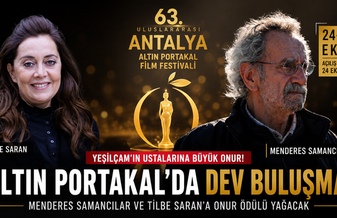 Altın Portakal'da Dev Buluşma! Yeşilçam'ın Usta İsmi Menderes Samancılar ve Tilbe Saran'a Onur Ödülü
