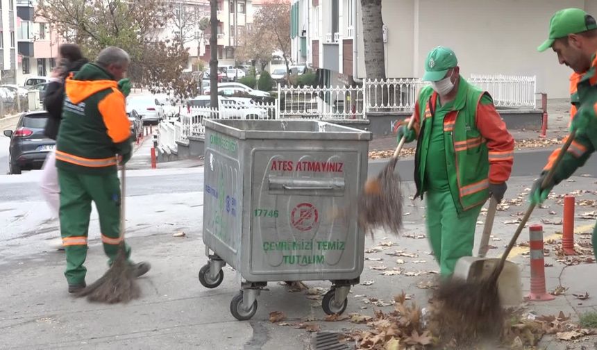 Çankaya'da sonbahar temizliği