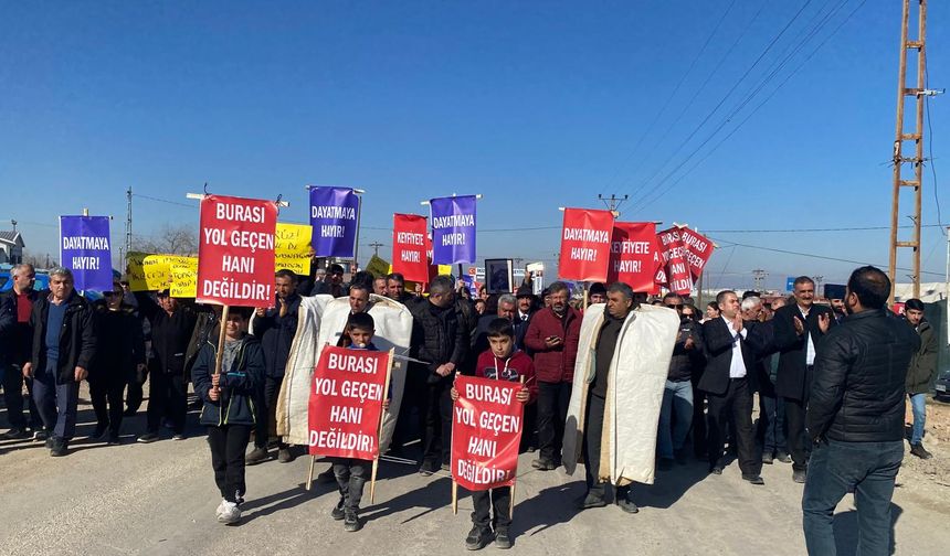 Malatya'da İkizcelilerden kamulaştırmaya karşı eylem: “Burası yolgeçen hanı değil”