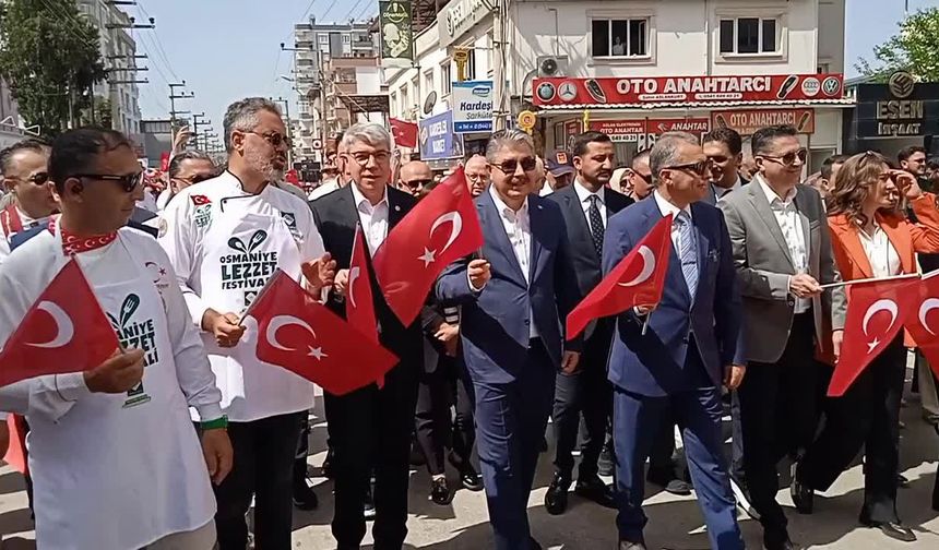 Gastronomi tutkunlarını bir araya getiren Osmaniye Lezzet Festivali başladı 