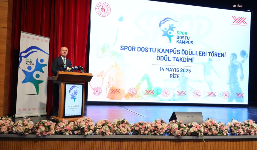  "Spor Dostu Kampüs Ödülleri", Recep Tayyip Üniversitesi'nde düzenlenen törenle sahiplerini buldu
