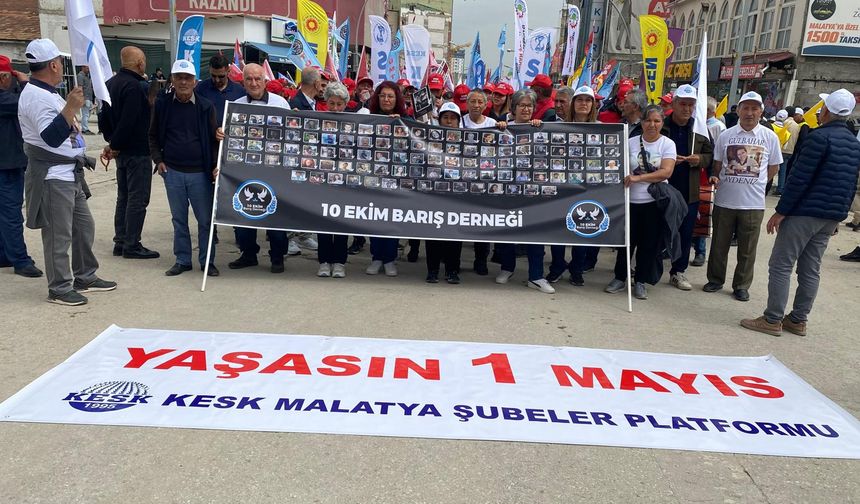 Malatya’da 1 Mayıs Coşkusu: Emekçiler Taleplerini Alanlarda Haykırdı