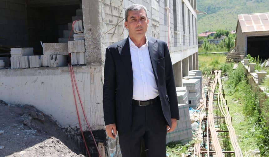 Güroymak'ta "Kültür ve İbadet Kompleksi"nin inşaat çalışmaları sürüyor