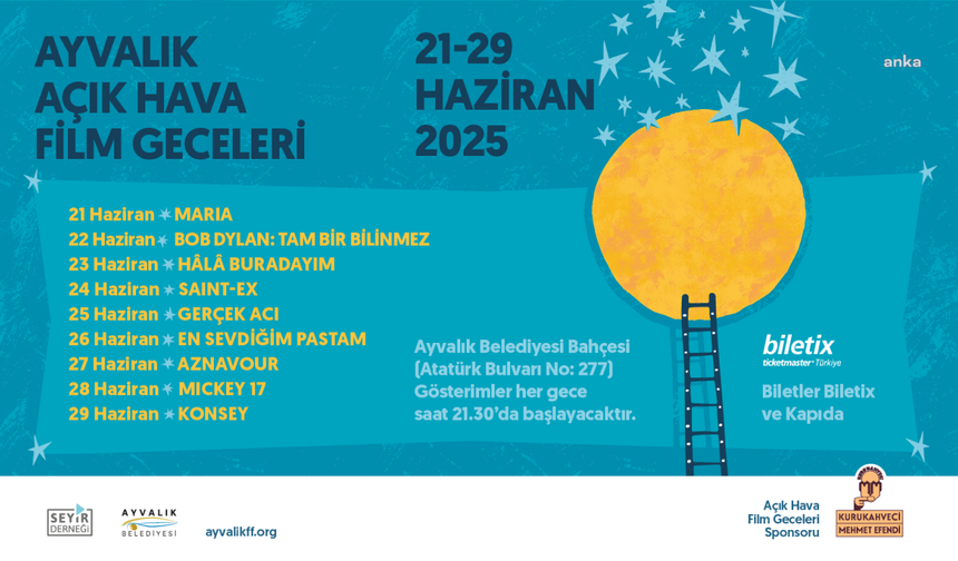 Ayvalık Açık Hava Film Geceleri, 21 Haziran'da başlayacak