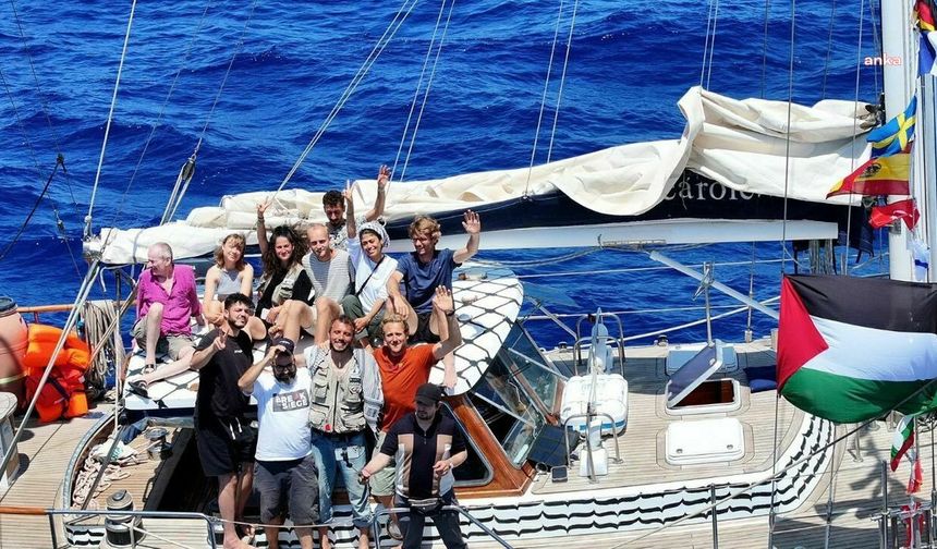 Özgürlük Filosu'na ait 'Madleen' gemisine israil el koydu
